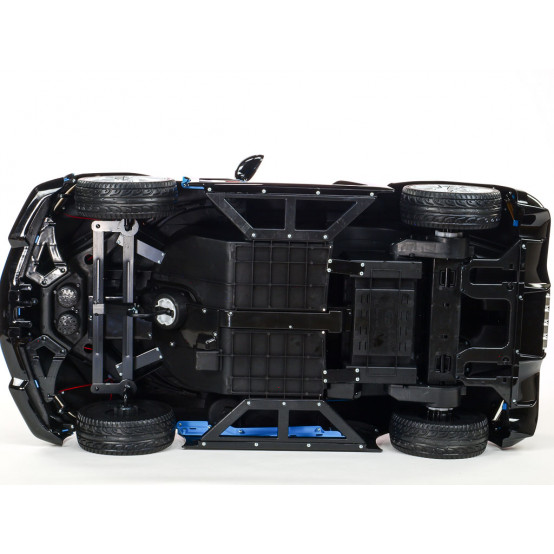 Licenční sporťák Bugatti Divo s 2.4G DO, EVA koly, koženou sedačkou a odpružením, ČERNÉ LAKOVANÉ